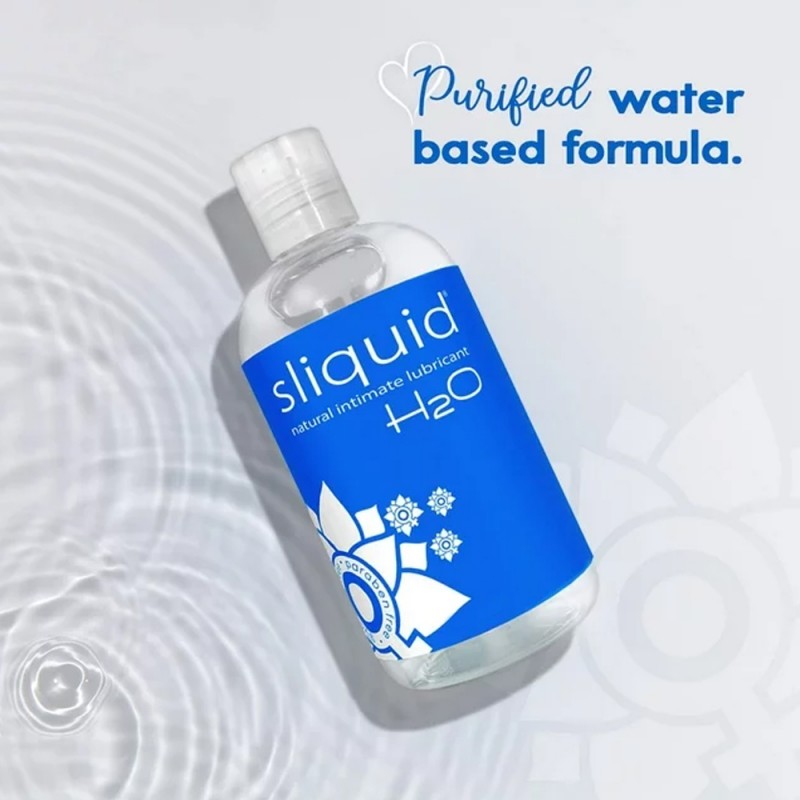 Sliquid Naturals H2O Original Water Based Lubricant 4.2oz 4