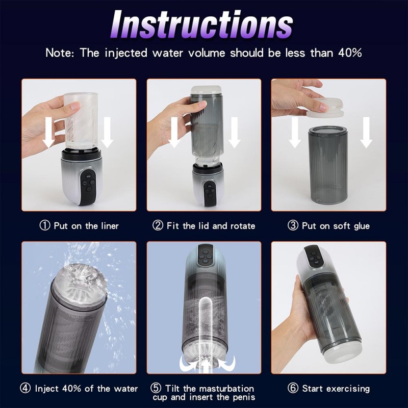 Aierle Suction Thrusting Vibrator Masturbation Cup with Tougue Licking8