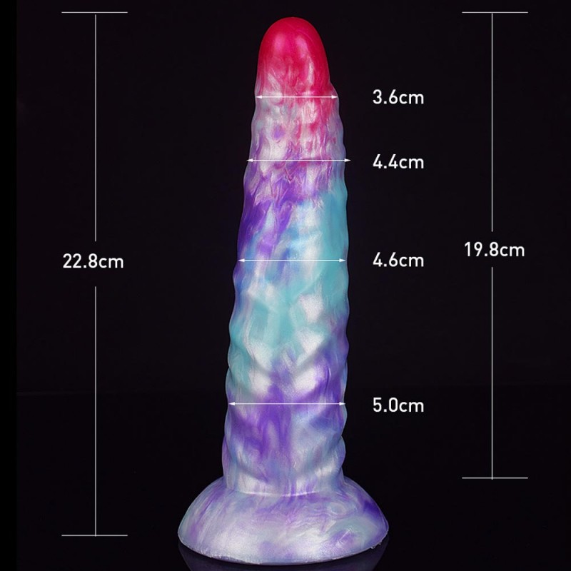 FAAK Snake Shaped Curved Fantasy Dildo 9 Inch2