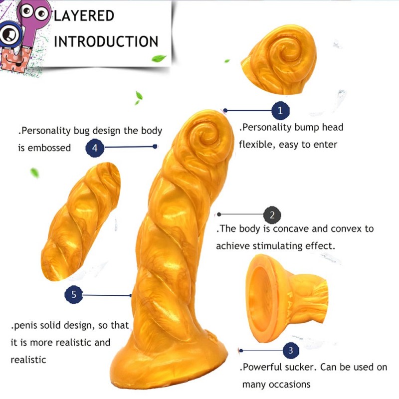 FAAK Snail Shaped Fantasy Dildo 7 Inch3