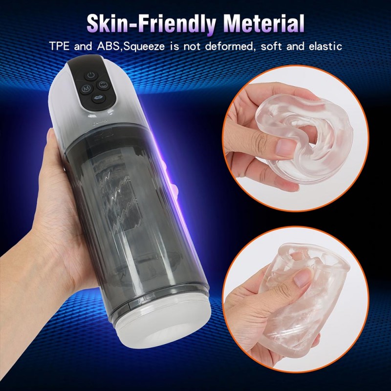 Aierle Suction Thrusting Vibrator Masturbation Cup with Tougue Licking7