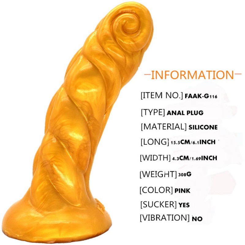 FAAK Snail Shaped Fantasy Dildo 7 Inch2