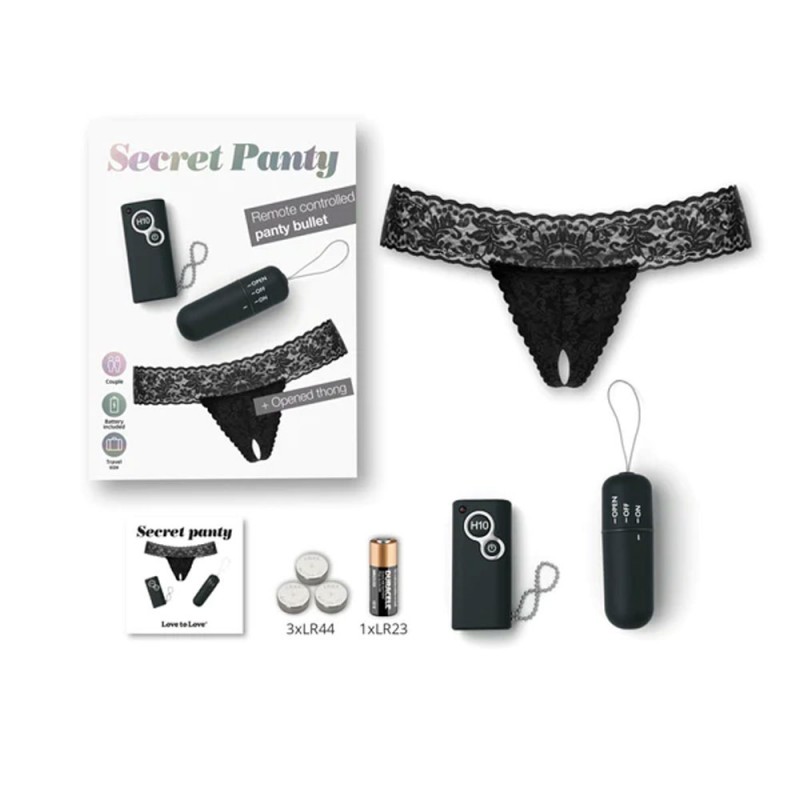 Love to Love Secret Vibrating Panty Bullet Vibrator with Remote4