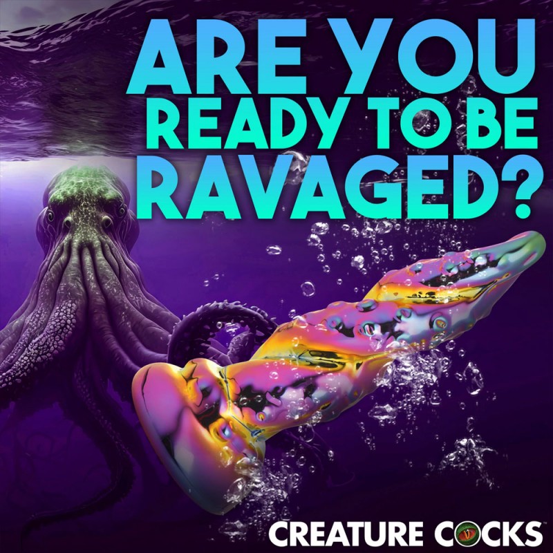 Creature Cocks Enchantress Rainbow Glass Dildo 3