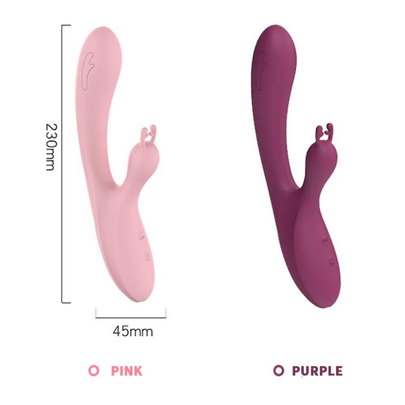 LILO Dual Motor Rabbit Vibrator G-Spot Vibrating Spear with 10 Frequency Modes5