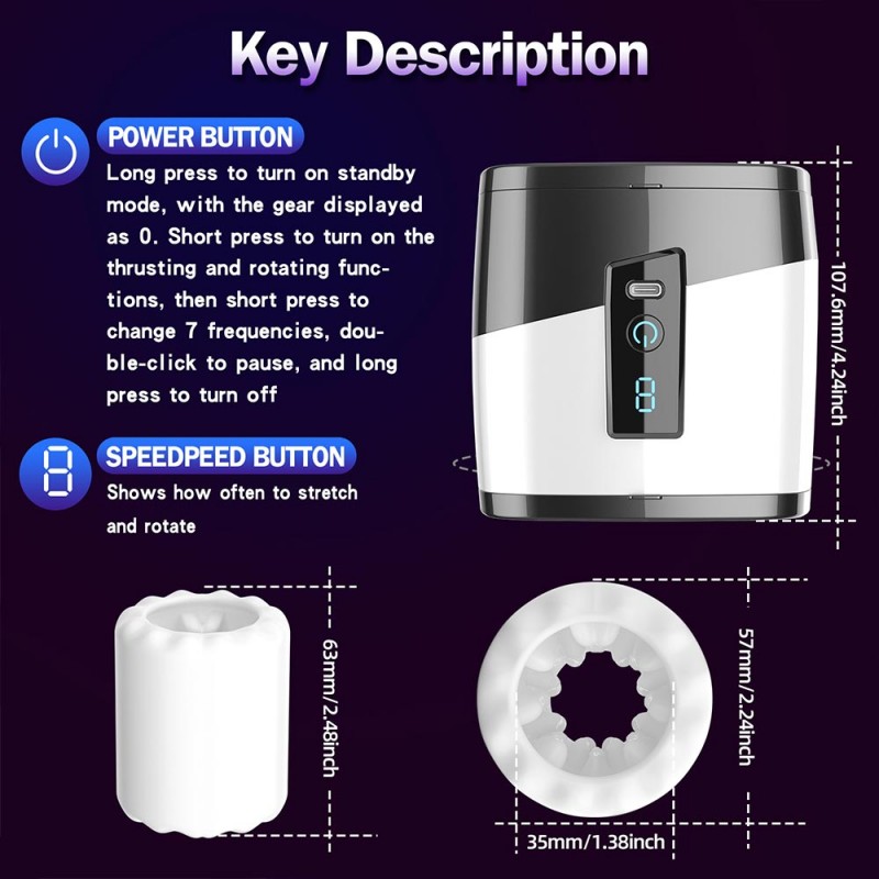 Aierle Erectile Stem Powerful Thrusting & Rotating Male Masturbator 5