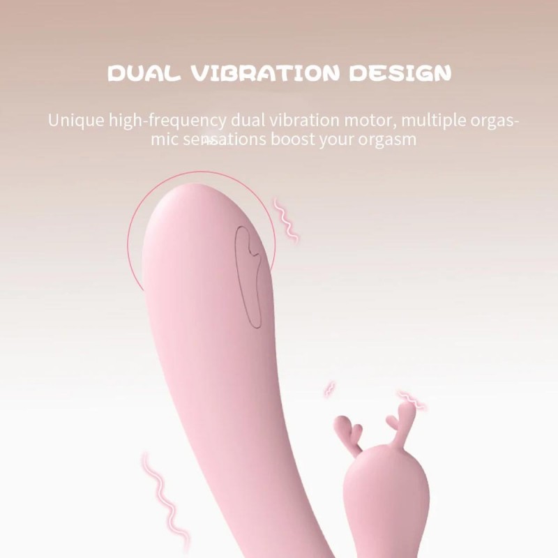 LILO Dual Motor Rabbit Vibrator G-Spot Vibrating Spear with 10 Frequency Modes2