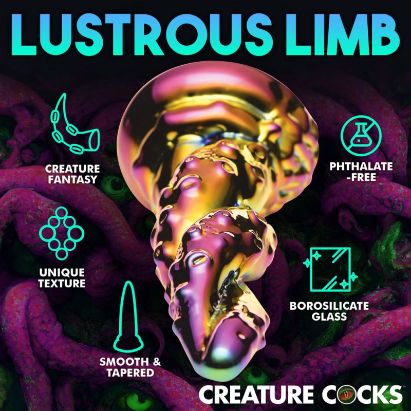 Creature Cocks Enchantress Rainbow Glass Dildo 4