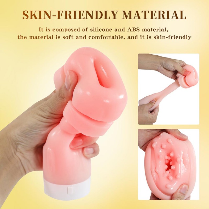 Aierle Wearable Male Masturbation Cup with Thrusting Penis & Glans & Voice Heating6