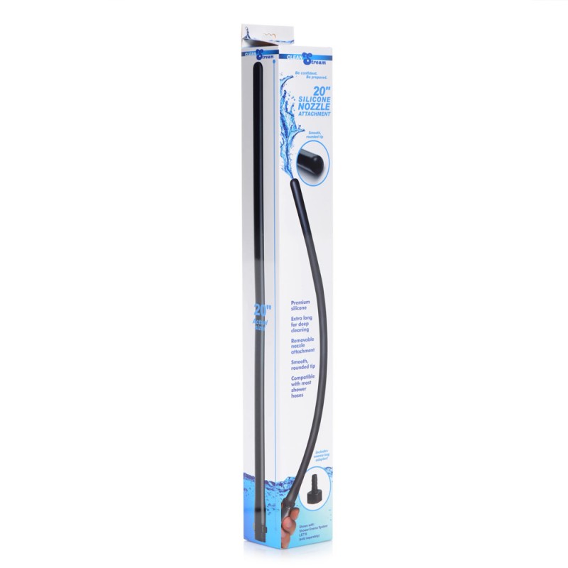 20 Inch Extra Long Silicone Nozzle Enema Attachment for Deep Anal Cleanse6