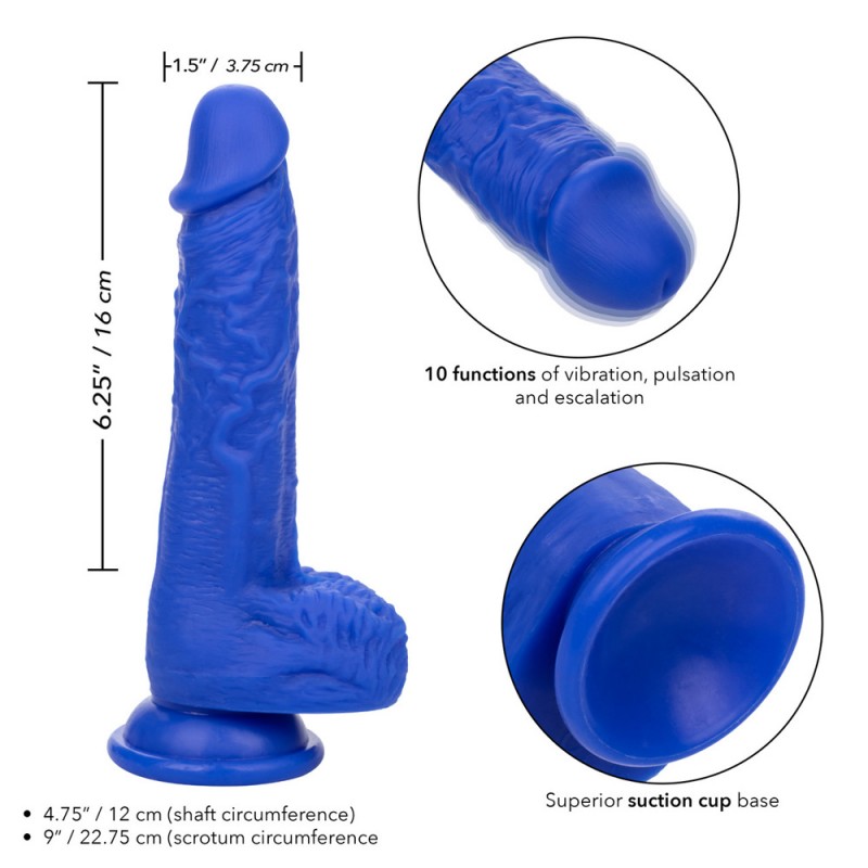 Admiral Vibrating Sailor 7 Inch Silicone Dildo with Suction Cup4