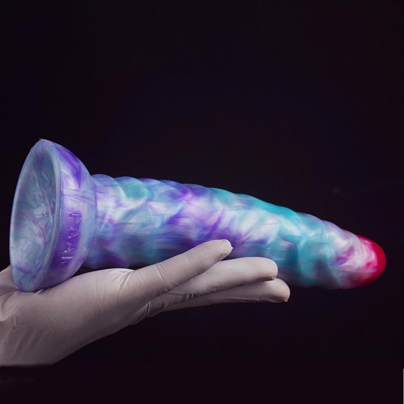 FAAK Snake Shaped Curved Fantasy Dildo 9 Inch3