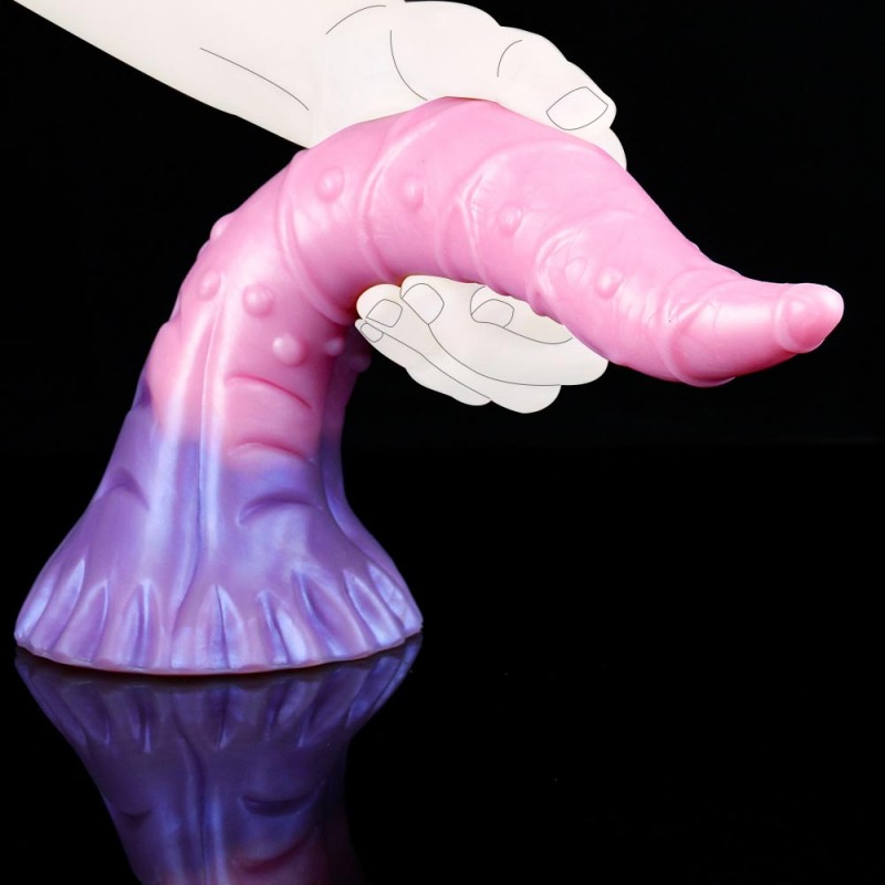 FAAK Monster Lizard Tongue Tentacle Dildo 11 Inch5