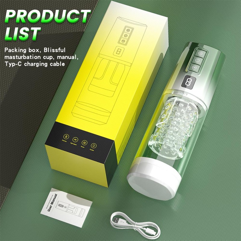 Aierle Automatic Male Masturbator with 8 Thrusting & Rotating Modes1