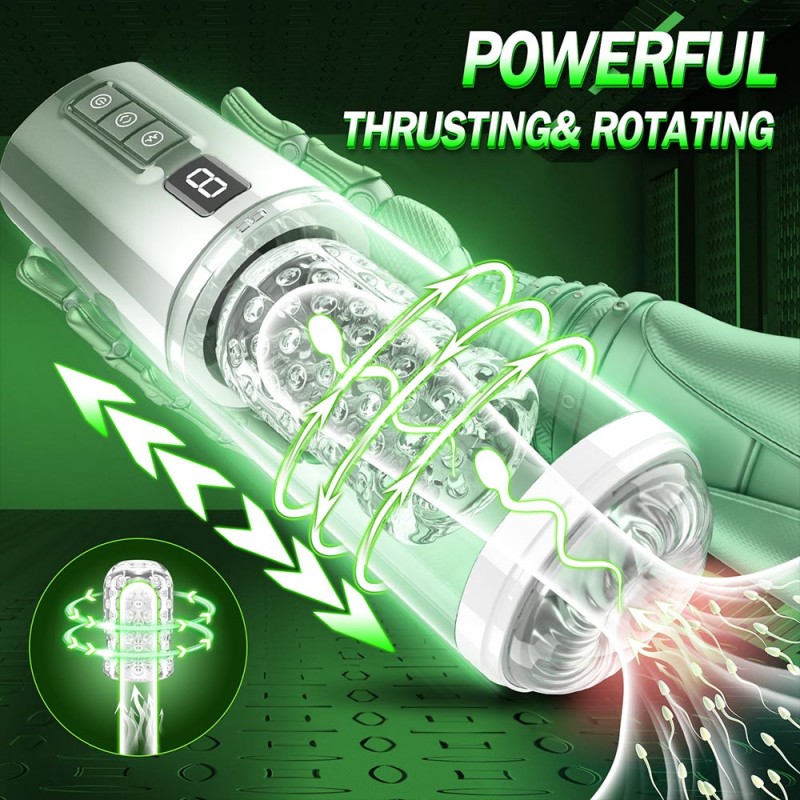 Aierle Automatic Male Masturbator with 8 Thrusting & Rotating Modes9
