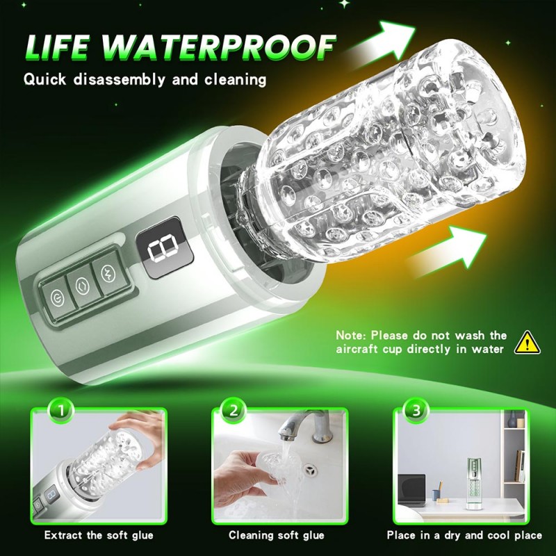 Aierle Automatic Male Masturbator with 8 Thrusting & Rotating Modes5