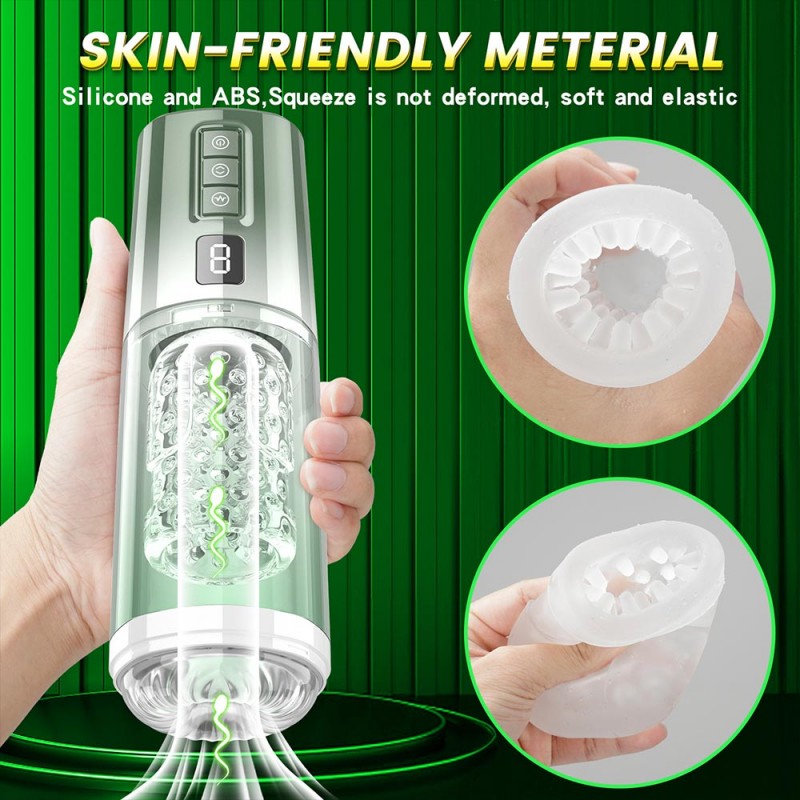 Aierle Automatic Male Masturbator with 8 Thrusting & Rotating Modes4