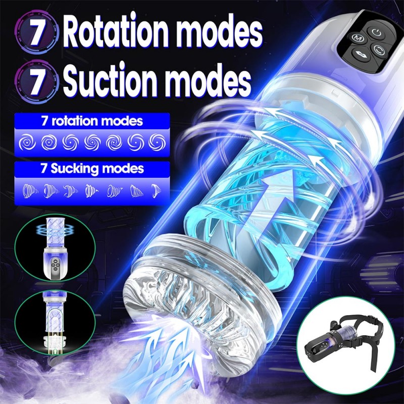 Aierle Tongue Lick Rotation & Suction Masturbator 1