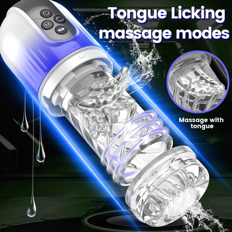 Aierle Tongue Lick Rotation & Suction Masturbator 3