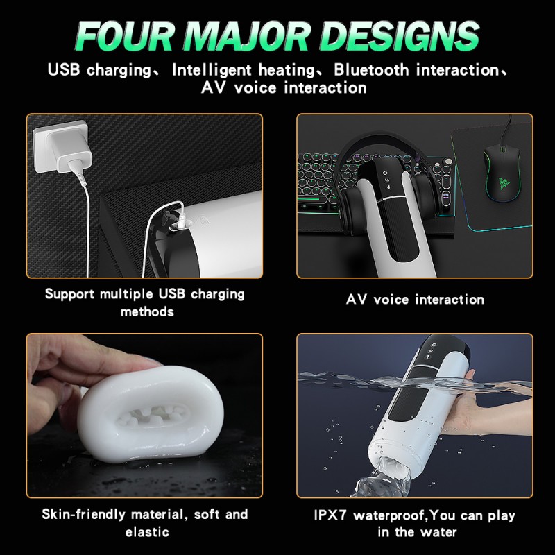 Aierle Wearable Fully Automatic Male Telescopic Vibrating Masturbator6
