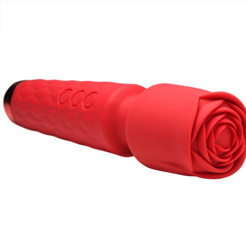 Bloomgasm Pleasure Rose 10X Silicone Wand W Rose Attachment 2
