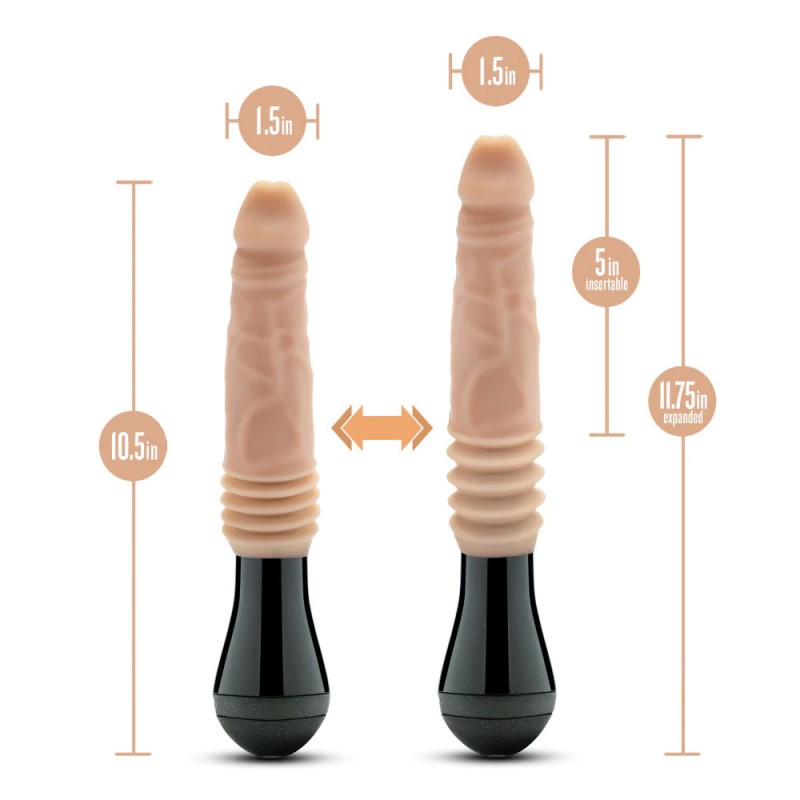 Vibrating Gyrating and Thrusting Dildo 1