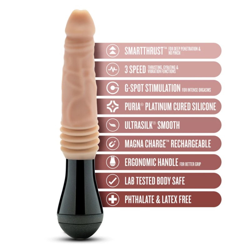 Vibrating Gyrating and Thrusting Dildo 2