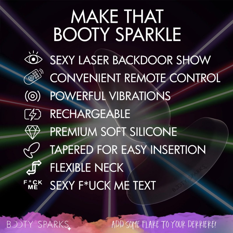 Booty Sparks Laser Fuck Me Anal Plug With Remote 5