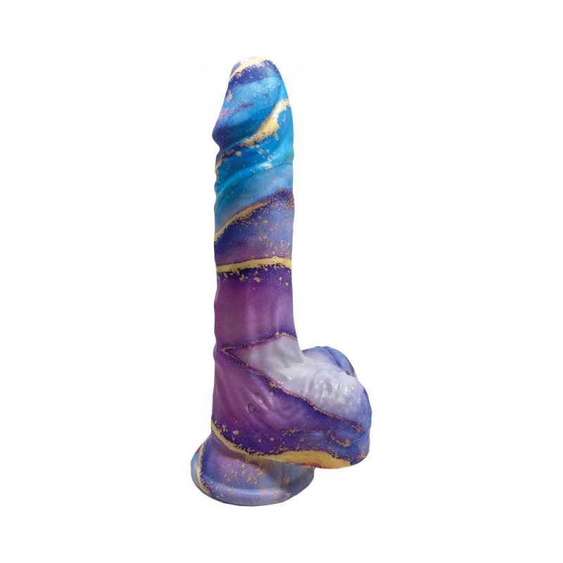 Rock Cocks - Aphrodite Marble Silicone Dildo 8 Inch with Suction Cup