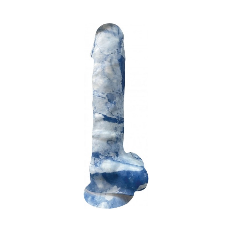 Rock Cocks - Zeus Marble Silicone Dildo 7 In with Suction Cup