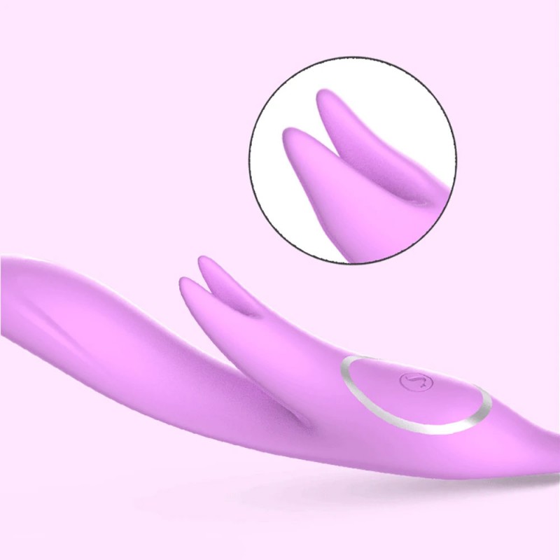 LIBO G-Spot Massager Silicone Rabbit Vibrator with Heating & App Control5