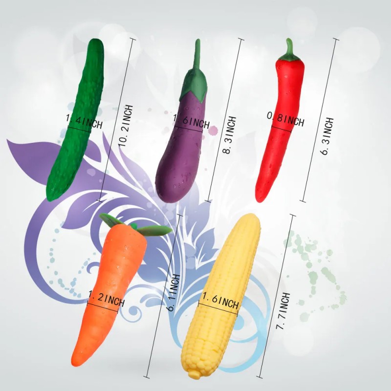 Wistone Silicone Simulated Vegetable Massage Vibrator