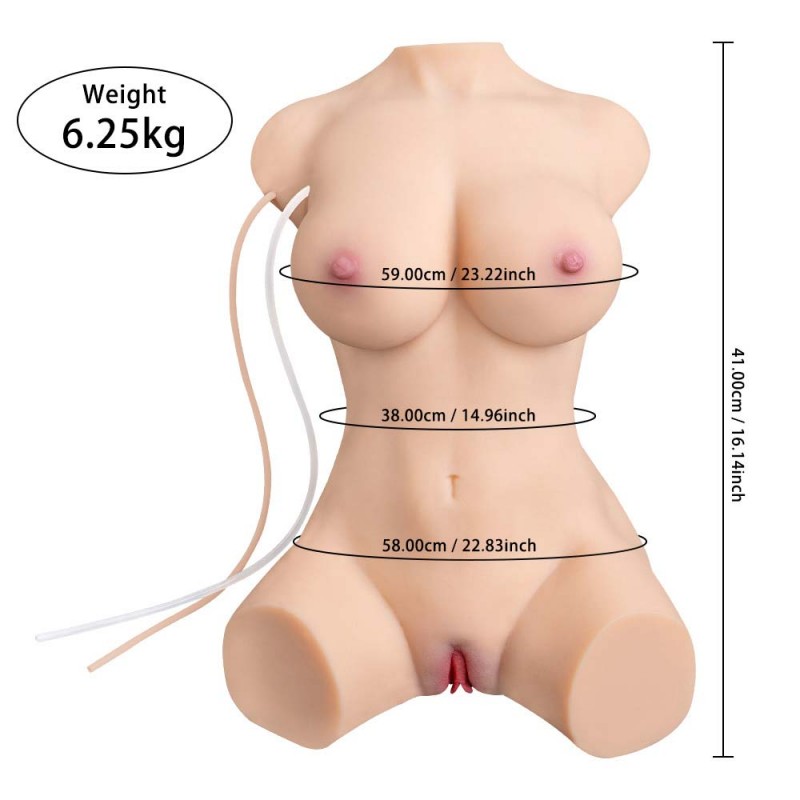 13.7LB Vibrating Double Channel Sex Doll with Realistic Pussy Buttock Boobs9