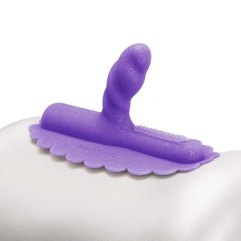 dThe Cowgirl Uni Horn Twisted Textured Silicone Rideable Dildo Pad1