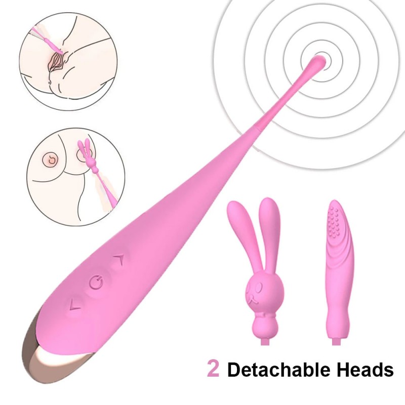 DIBE Clitoral G-Spot Vibrator with 2 Interchangeable Headgears4