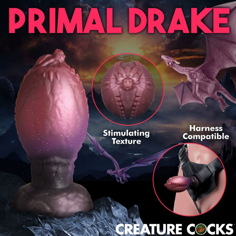 Creature Cocks Dragon Hatch Silicone Egg - Large 22