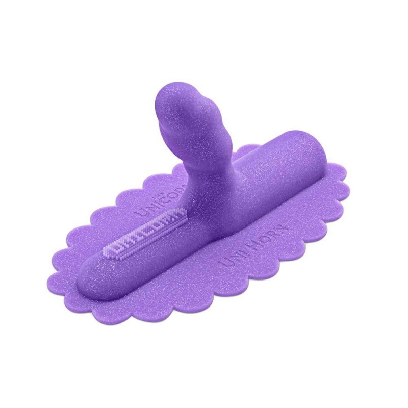 The Cowgirl Uni Horn Twisted Textured Silicone Rideable Dildo Pad2