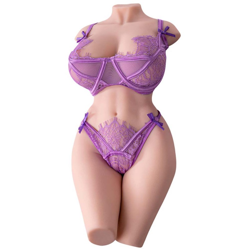vibrating panties with phone control 9.9LB Denvir Fantasy Sex Doll torso with Three Breasts and Double Vagina Male  Masturbator main image 1