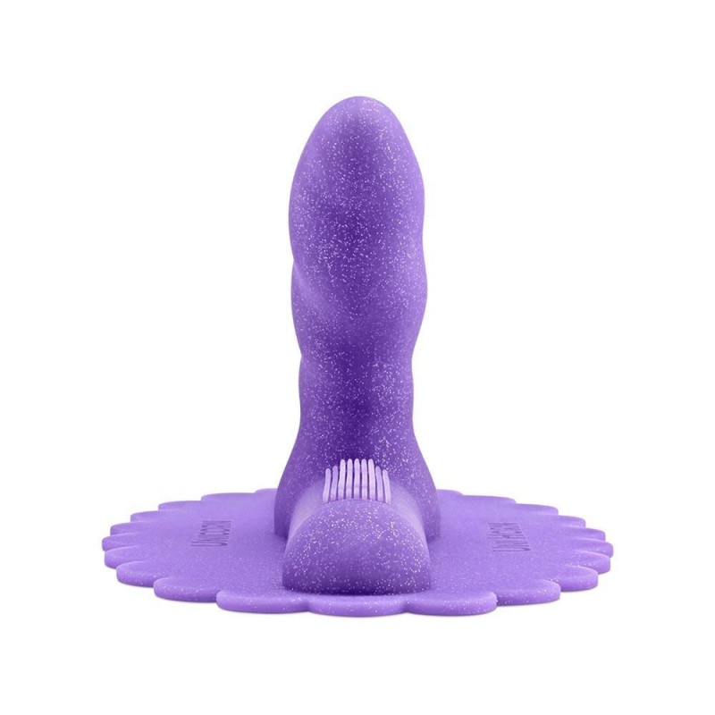 The Cowgirl Uni Horn Twisted Textured Silicone Rideable Dildo Pad6