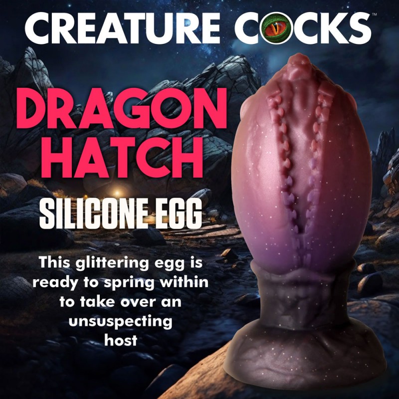 Creature Cocks Dragon Hatch Silicone Egg - Large 6