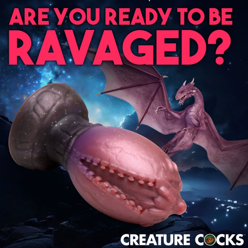 Creature Cocks Dragon Hatch Silicone Egg - XL 5