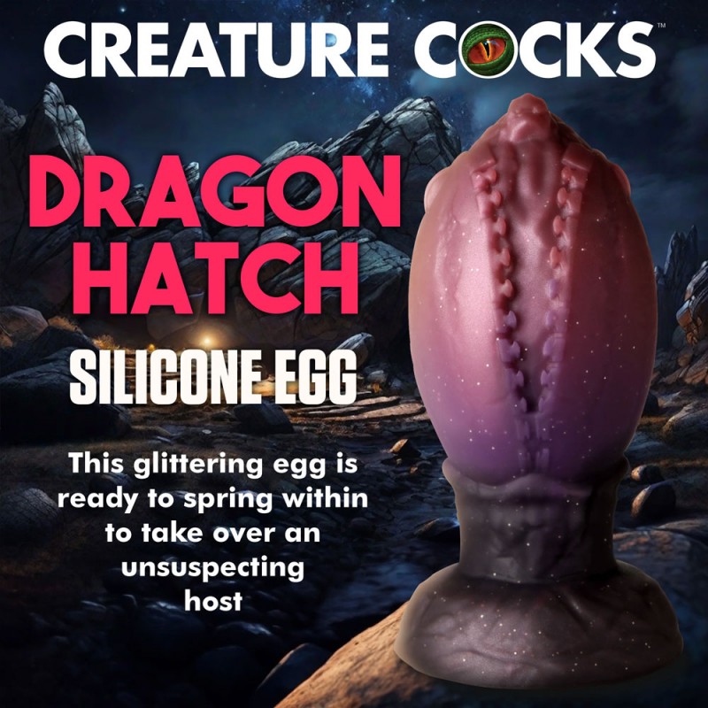 Creature Cocks Dragon Hatch Silicone Egg - XL 6