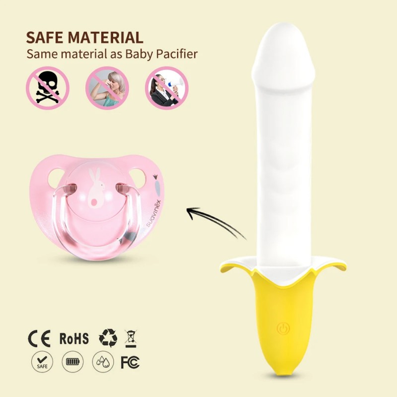 YY Horse Pulse Banana Penis Vibrator