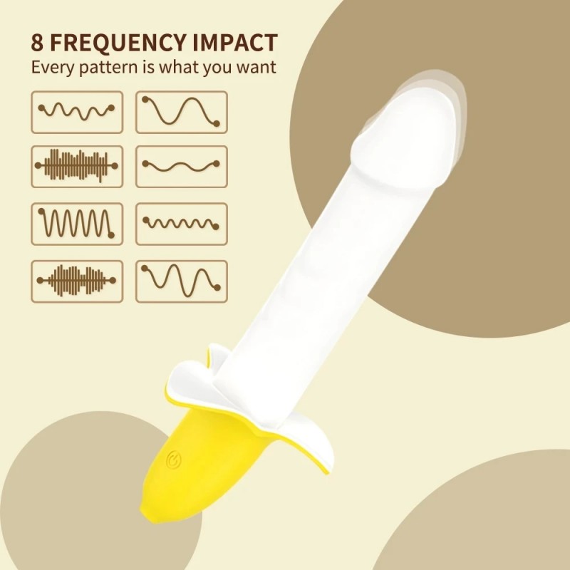 YY Horse Pulse Banana Penis Vibrator