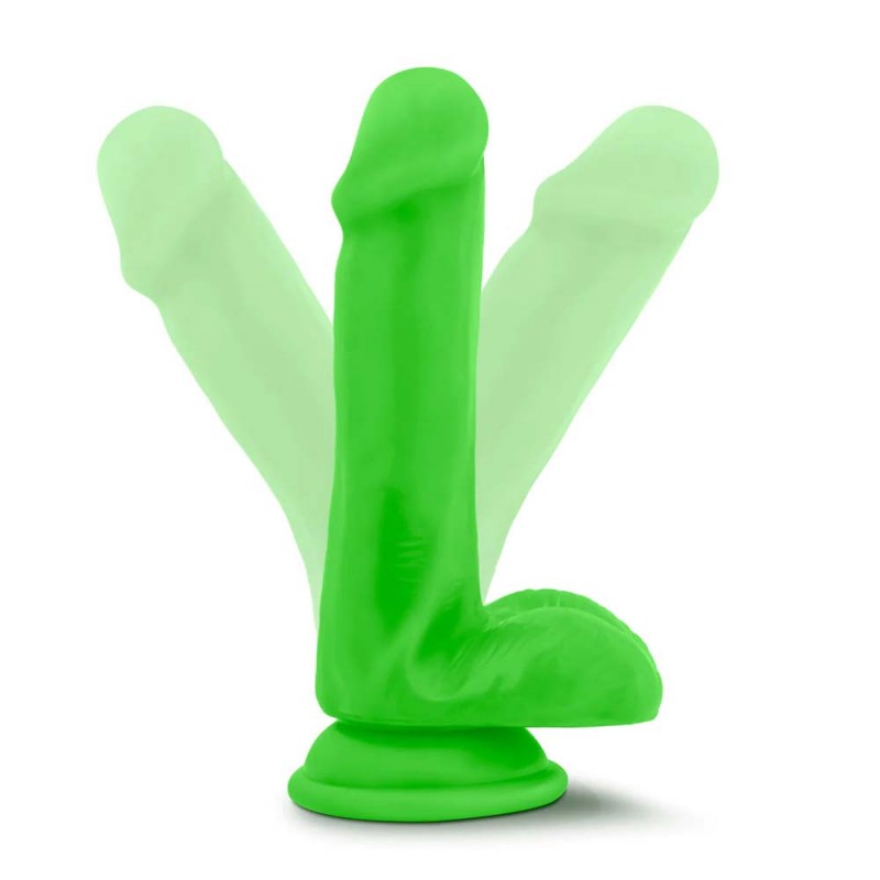 Blush Neo Elite Green 6.5 Inch Silicone Dildo3