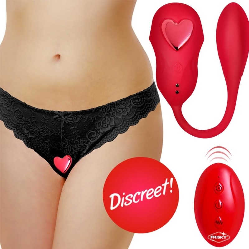 Frisky Double Love Connection Silicone Panty Vibe With Remote Control 1