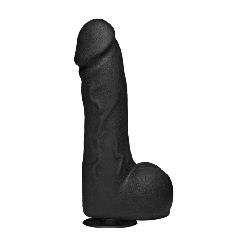 Doc Johnson Merci The Perfect Cock 10.5 Inch Black Realistic Dildo