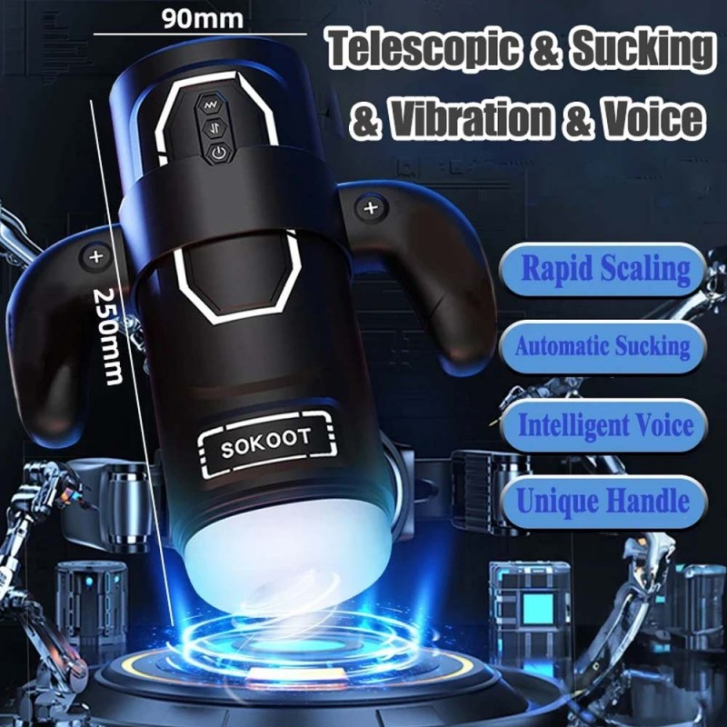 Automatic Telescopic Sucking Male Masturbator Gamepad Masturbation Cup5