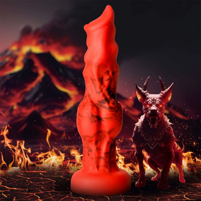 Creature Cocks Fire Hound Silicone Small Dildo