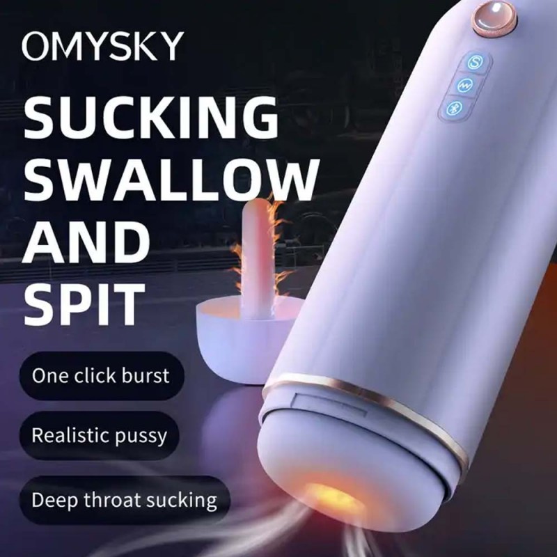 OMYSKY Tight Channel Male Heated Automatic Masturbator